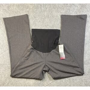 Oh Baby Motherhood Pants Womens Size Large Grey Stretch Flare